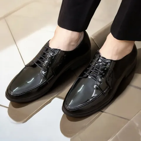 Giày Đế Cao Nam 3cm Da Bóng Sang Trọng Giày Âu Nam Chụp Kỷ Yếu Lịch Lãm Công Sở Đế Khâu Chắc Chắn Bền Đẹp RUNO G19