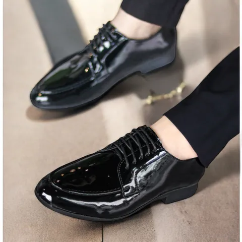 Giày Đế Cao Nam 3cm Da Bóng Sang Trọng Giày Âu Nam Chụp Kỷ Yếu Lịch Lãm Công Sở Đế Khâu Chắc Chắn Bền Đẹp RUNO G19