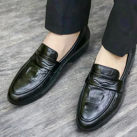 Giày Tây Nam Công Sở Vân Cá Sấu Đẳng Cấp Giày Âu Nam Không Dây Đế Khâu Siêu Bền Lịch Lãm Giày Nam Đẹp Rẻ RUNO G10
