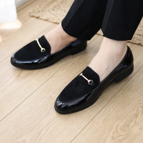 Giày Da Nam Cao Cấp Giày Lười Nam Đế Mềm Khâu Sẵn Giày Tây Nam Công Sở Đẹp Giày Âu Nam Thời Trang Đi Tiệc Cưới RUNO G3