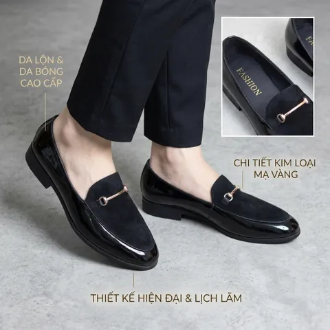 Giày Tây Nam Công Sở Cao Cấp Giày Da Nam Trẻ Trung Da PU Đế Mềm Có Khâu Giày Âu Nam Đi Làm Chụp Ảnh Kỷ Yếu RUNO G3