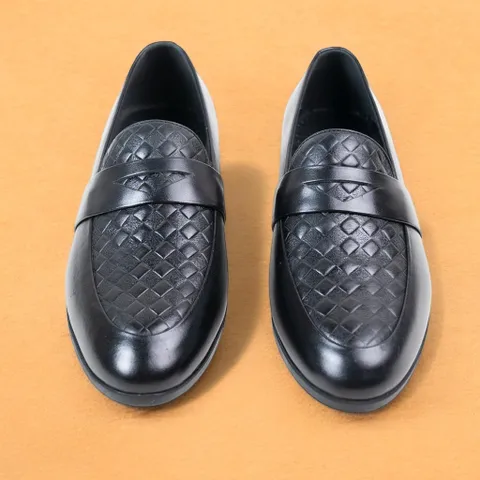 Giày Tây Nam Vân Caro Dập Nổi Đẹp Giày Âu Nam Chụp Kỷ Yếu Loafer Lịch Lãm Công Sở Đế Khâu Chắc Chắn Bền Đẹp RUNO G24