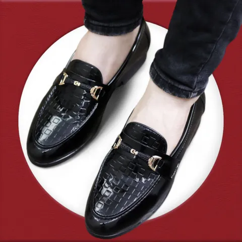 Giày Âu Nam Công Sở Loafer Đen Bóng Giày Tây Nam Trẻ Trung Giày Nam Giá Rẻ Tại Xưởng Khâu Đế Bền Đẹp RUNO G35