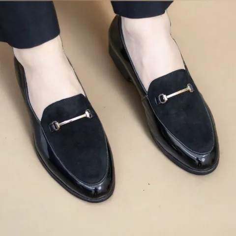 Giày Tây Nam Giày Da Nam Công Sở Trẻ Trung Da PU Cao Cấp Nhập Khẩu Đế Mềm Khâu Bền Bỉ Giày Lười Nam Chụp Kỷ Yếu RUNO G3