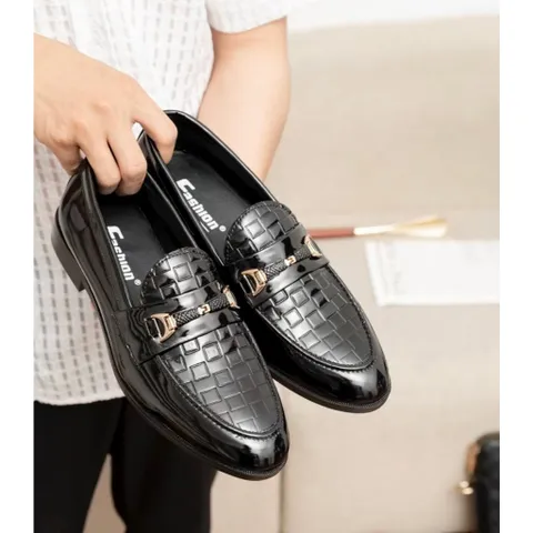Giày Tây Nam Công Sở Loafer Đen Giầy Da Nam Trẻ Trung Giày Nam Chính Hãng Khâu Đế Siêu Bền Đẹp Rẻ Mới RUNO G35
