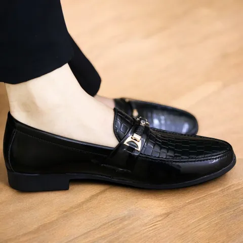 Giầy Tây Nam Công Sở Loafer Đen Giày Nam Đẹp Trẻ Trung Giày Cưới Chú Rể Nam Cao Cấp Khâu Đế Bền Rẻ Mới Nhất RUNO G35