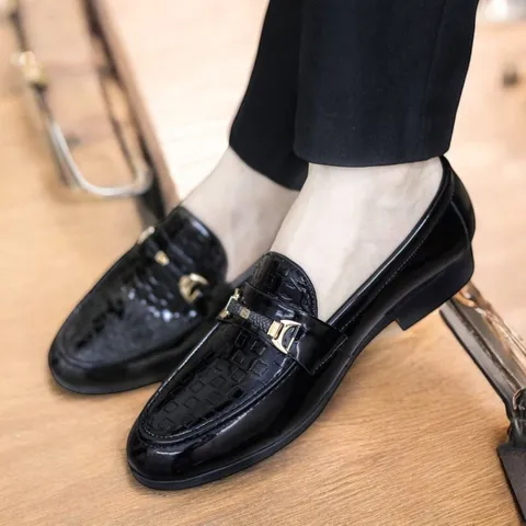 Giày Tây Nam Công Sở Loafer Đen Giầy Da Nam Trẻ Trung Giày Nam Chính Hãng Khâu Đế Siêu Bền Đẹp Rẻ Mới RUNO G35