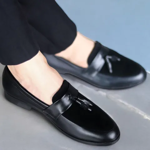 Giày Chú Rể Lịch Lãm Giày Tây Nam Công Sở Da Mờ Phối Nhung Trẻ Trung Giày Chụp Kỷ Yếu Đẹp Đế Khâu Chắc Chắn RUNO G4