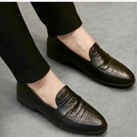 Giày Thời Trang Nam Vân Cá Sấu Tối Giản Giày Âu Nam Slip-on Chụp Kỷ Yếu Lịch Lãm Công Sở Đế Khâu Bền Đẹp Giá Rẻ RUNO G21