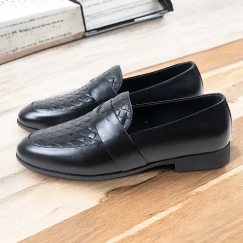 Giày Lười Nam Vân Caro Loafer Sang Trọng Giày Âu Nam Chụp Kỷ Yếu Công Sở Đế Khâu Siêu Bền Đẹp Rẻ Mới Nhất RUNO G24