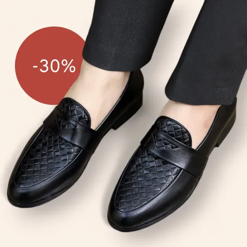 Giày Lười Nam Vân Caro Loafer Sang Trọng Giày Âu Nam Chụp Kỷ Yếu Công Sở Đế Khâu Siêu Bền Đẹp Rẻ Mới Nhất RUNO G24