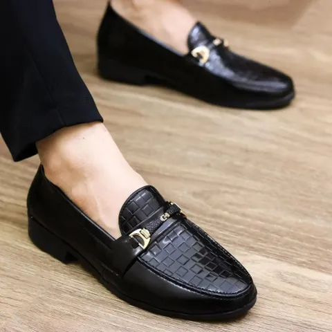 Giày Lười Nam Loafer Da PU Bóng Giày Tây Nam Trẻ Trung Giày Nam Đẹp Công Sở Khâu Đế Bền Rẻ Giay Nam Mới RUNO G35