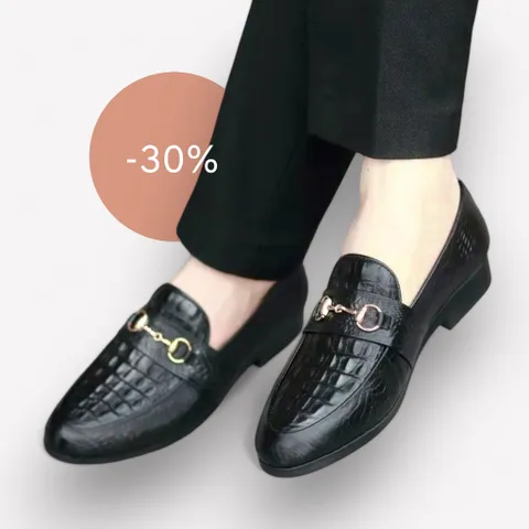 Giày lười da nam cao cấp RUNO G22 - Giày công sở in vân cá sấu, đế cao su mềm êm ái, thời trang cho quý ông.