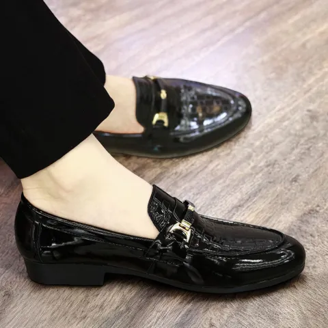 Giày Nam Loafer Vân Caro Đẹp Giày Lười Nam Cao Cấp Giày Thời Trang Nam Công Sở Khâu Đế Bền Đẹp Rẻ Mới RUNO G31