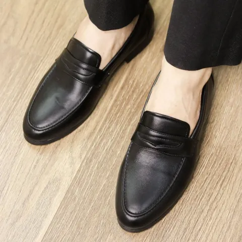 Giày Cưới Chú Rể Da Trơn Lịch Lãm Giày Âu Nam Không Dây Đế Khâu Chắc Chắn Công Sở Mới Chụp Kỷ Yếu Đẹp Rẻ RUNO G15