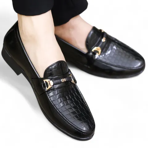Giày Tây Nam Công Sở Loafer Đen Bóng Giày Âu Nam Trẻ Trung Giày Nam Cao Cấp Chống Trơn Trượt Bền Rẻ Đẹp RUNO G35