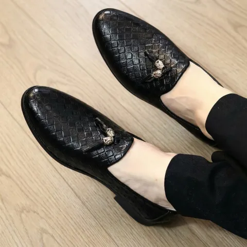 Giày Mềm Công Sở Nam - Giày Lười Nam Da PU Cao Cấp Chống Nhăn Form Ôm Chân Đế Mềm Có Khâu Sẵn Siêu Bền Đẹp RUNO G1