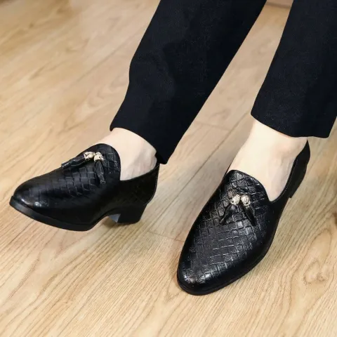 Giày Mềm Công Sở Nam - Giày Lười Nam Da PU Cao Cấp Chống Nhăn Form Ôm Chân Đế Mềm Có Khâu Sẵn Siêu Bền Đẹp RUNO G1