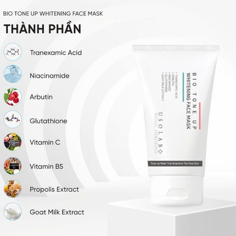 Kem Ủ Trắng Da Mặt Usolab Bio Tone Up Whitening Face Mask 50ml ]hàng nhập khẩu]