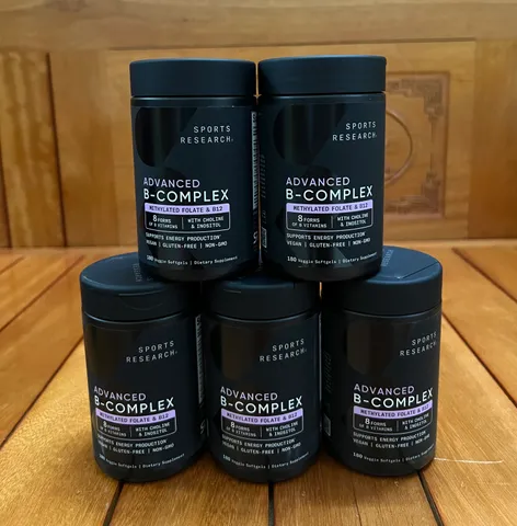 Viên uống bổ sung Vitamin B-Complex hãng Sports Research180 viên chính hãng Mỹ