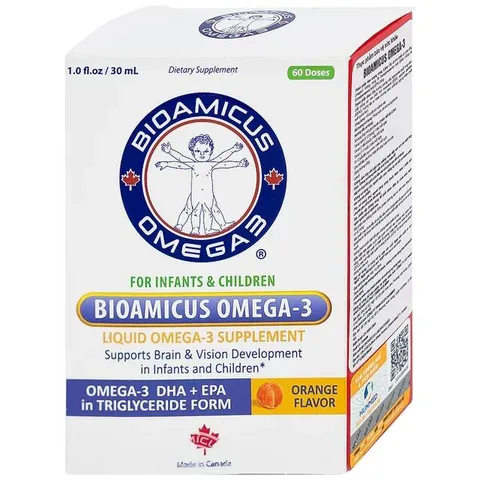 Dung dịch uống hỗ trợ bổ não Bioamicus Omega-3 (30ml)