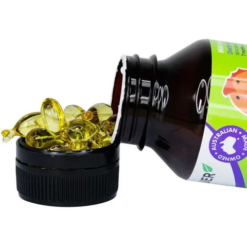 Viên hỗ trợ phát triển não bộ sức khỏe cho mắt Brauer Baby & Kids Ultra Pure DHA (60 viên)