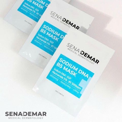 Mặt Nạ B5 Sena Derma Sodium DNA Cấp Ẩm, Phục Hồi, Dưỡng Trắng Da 25ml [hàng nhập khẩu]