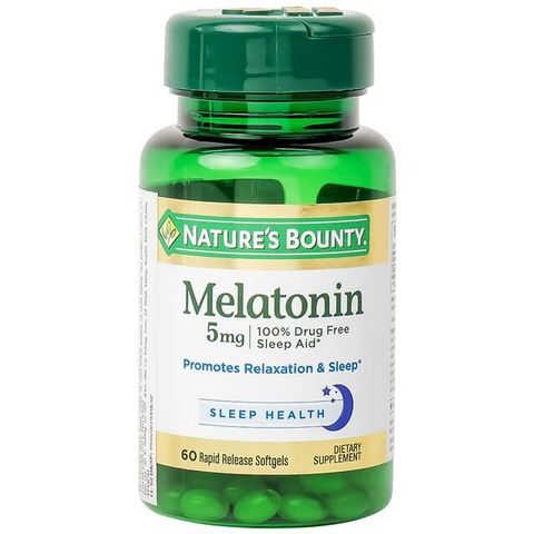Viên uống giúp điều hòa giấc ngủ giúp ngủ sâu giấc Melatoninn Nature's Bounty (60 viên)