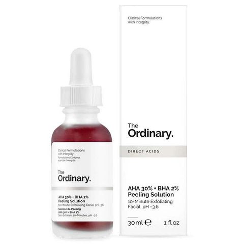 The Ordinary AHA 30% + BHA 2% Peeling Solutio cấp ẩm, chống oxy hóa, cải thiện da mụn, giúp da trắng sáng 30ml