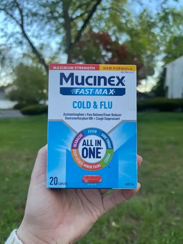 Mucinex Fast Max -cảm cúm và sốt với công thức mới - 20 viên