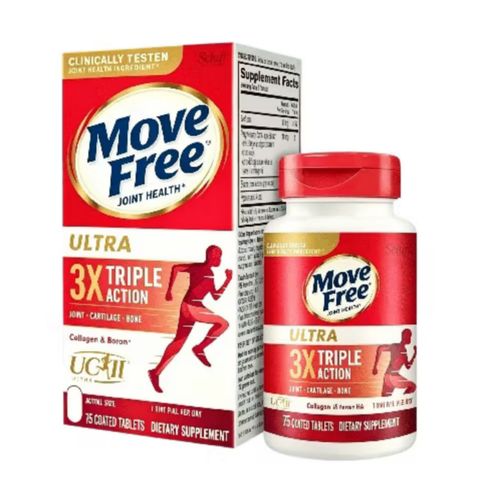 Viên uống Schiff Move Free Ultra 3X Triple Action |75 viên| Giảm đau nhức khớp hiệu quả - Bảo vệ & Tái tạo sụn khớp [S/P Chuẩn Mỹ]