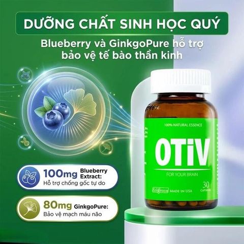 Viên uống giúp tăng cường dưỡng chất cho não Ecogreen OTiV (30 viên)