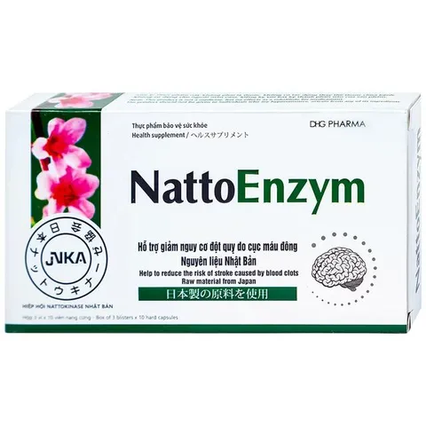 Viên hỗ trợ hoạt huyết NattoEnzym DHG (3 vỉ x 10 viên)