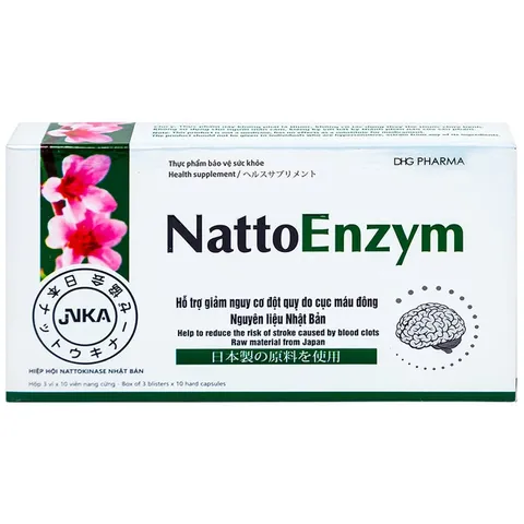 Viên hỗ trợ hoạt huyết NattoEnzym DHG (3 vỉ x 10 viên)