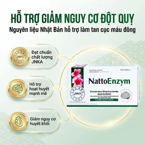 Viên hỗ trợ hoạt huyết NattoEnzym DHG (3 vỉ x 10 viên)