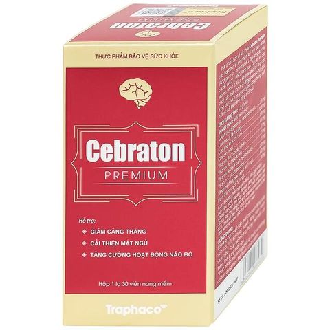 Cebraton Premium Traphaco 30 viên – Hỗ trợ bổ não, hoạt huyết và tăng khả năng tập trung