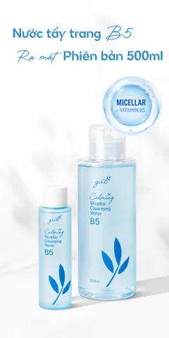 Nước Tẩy Trang B5 GUO - Micellar Cleansing Water Dưỡng Ẩm, Làm Dịu Da Nhạy Cảm, Sạch Sâu (50ml/200ml)