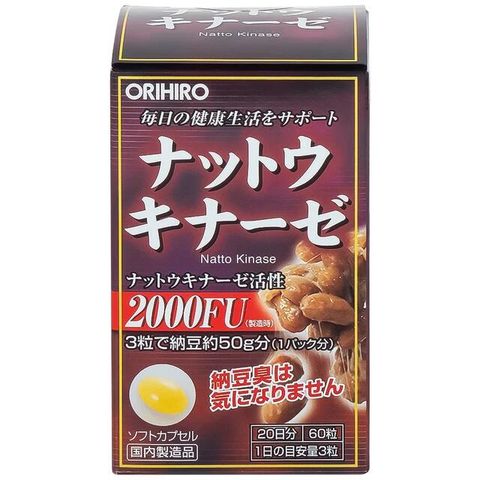 Viên uống hỗ trợ giảm nguy cơ huyết khối Orihiro Nattokinase (60 viên)