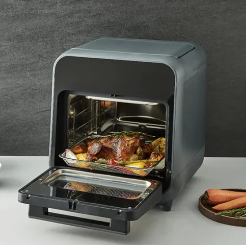 Nồi Chiên Hấp Chân Không LockLnLock Steam Air Fryer Oven 12.5L EJF693GRY - Hàng Chính Hãng Bảo Hành 2 Năm
