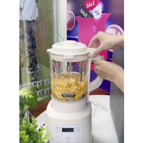 Máy Làm Sữa Hạt Đa Năng Locknlock Bianco Heating Blender EJM486IVY - 1.75L, 800W, Hàng Chính Hãng Bảo Hành 2 Năm