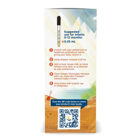 Nordic Drop D3 - Hỗ trợ phát triển xương, răng chắc khỏe, tăng cường hấp thu canxi, sản xuất Mỹ