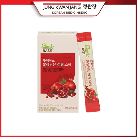 Nước Hồng Sâm Goodbase Tinh Chất Lựu Đỏ KGC Jung Kwan Jang - Hỗ Trợ Sức Khỏe và Làm Đẹp (30 gói x 10ml)