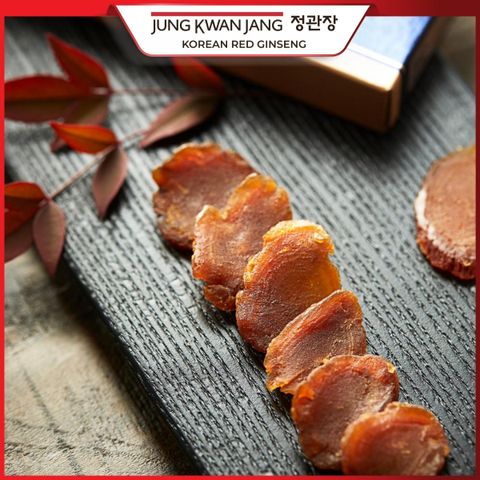 Hồng Sâm Cắt Lát Tẩm Mật Ong KGC Jung Kwan Jang - Giải Pháp Bồi Bổ Khỏe Mạnh (Hộp 12 Gói)