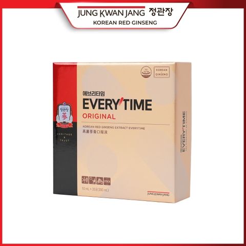 Tinh Chất Hồng Sâm KGC Jung Kwan Jang Everytime Original 30 Gói - Nâng Cao Sức Khỏe, Tăng Cường Miễn Dịch và Tinh Thần, Dễ Dàng Mang Theo
