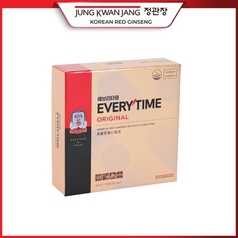 Tinh Chất Hồng Sâm KGC Jung Kwan Jang Everytime Original 30 Gói - Nâng Cao Sức Khỏe, Tăng Cường Miễn Dịch và Tinh Thần, Dễ Dàng Mang Theo