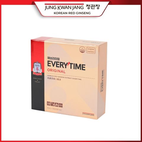 Tinh Chất Hồng Sâm KGC Jung Kwan Jang Everytime Original 30 Gói - Nâng Cao Sức Khỏe, Tăng Cường Miễn Dịch và Tinh Thần, Dễ Dàng Mang Theo