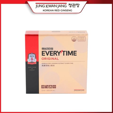 Tinh Chất Hồng Sâm KGC Jung Kwan Jang Everytime Original 30 Gói - Nâng Cao Sức Khỏe, Tăng Cường Miễn Dịch và Tinh Thần, Dễ Dàng Mang Theo