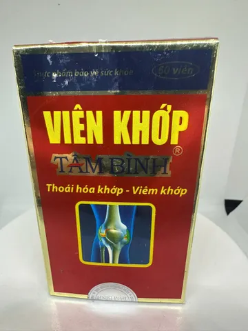 [Chính hãng] Viên khớp Tâm Bình, hỗ trợ giảm các triệuu chứngg bệnhh thoái hóa khớp, viêm khớp.