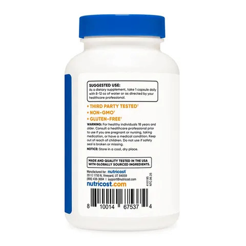 Nutricost Milk Thistle 1000mg - Giải độc gan, bổ trợ chức năng gan, 240 viên sản xuất Mỹ