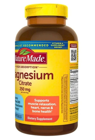 Viên Uống Magnesium Citrate 250mg Nature Made 180 viên 